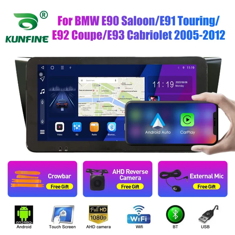 10.33 inch car navigation system with QLED screen for BMW E90