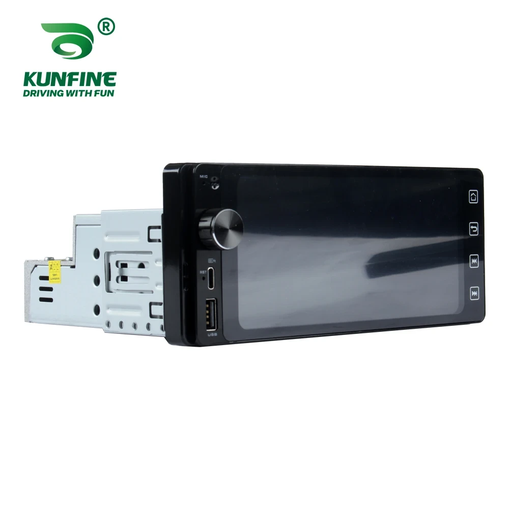 1Din car stereo MP5 player with WIFI Bluetooth and USB Type C connectivity