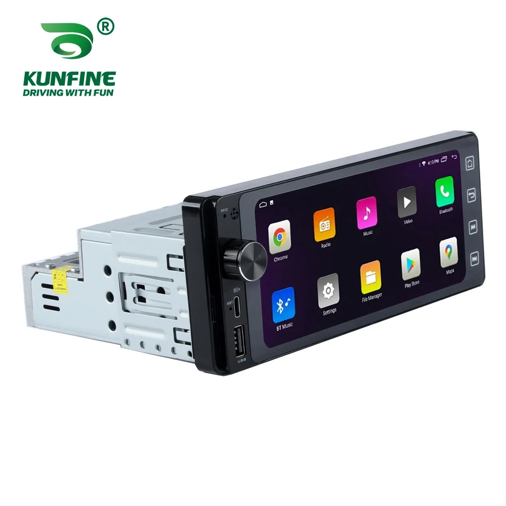 1Din car stereo video MP5 player with touch screen and Bluetooth connectivity