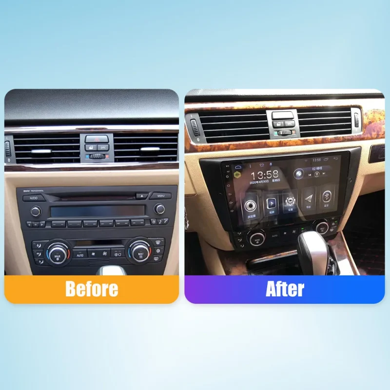 2Din car DVD GPS navigation player for BMW with Android OS