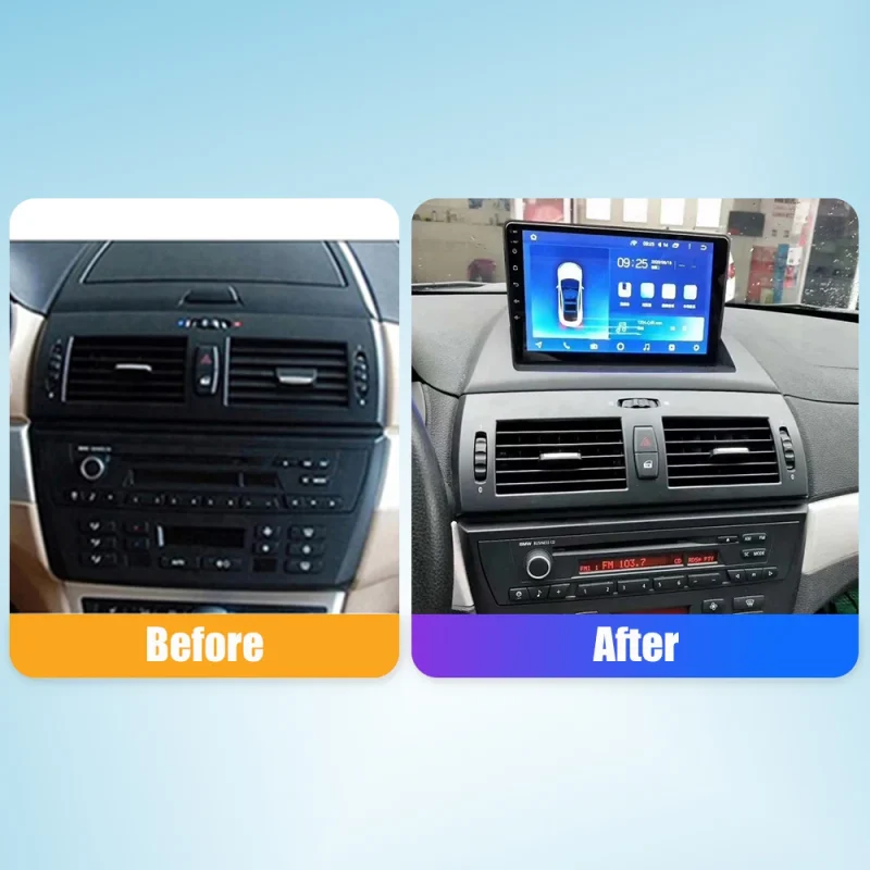 2Din car radio for BMW X3 2004 2012 with carplay and GPS