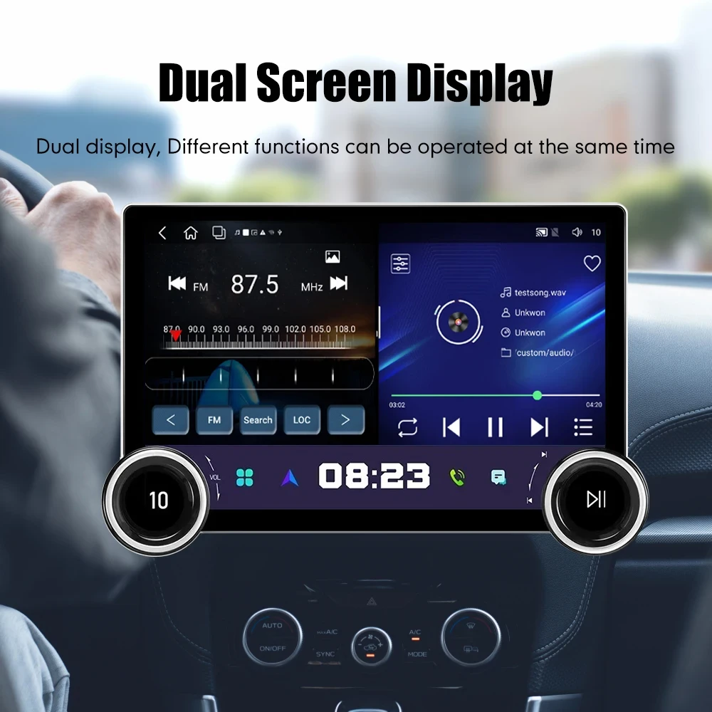 2 din car radio with carplay for Prado 2010 2013