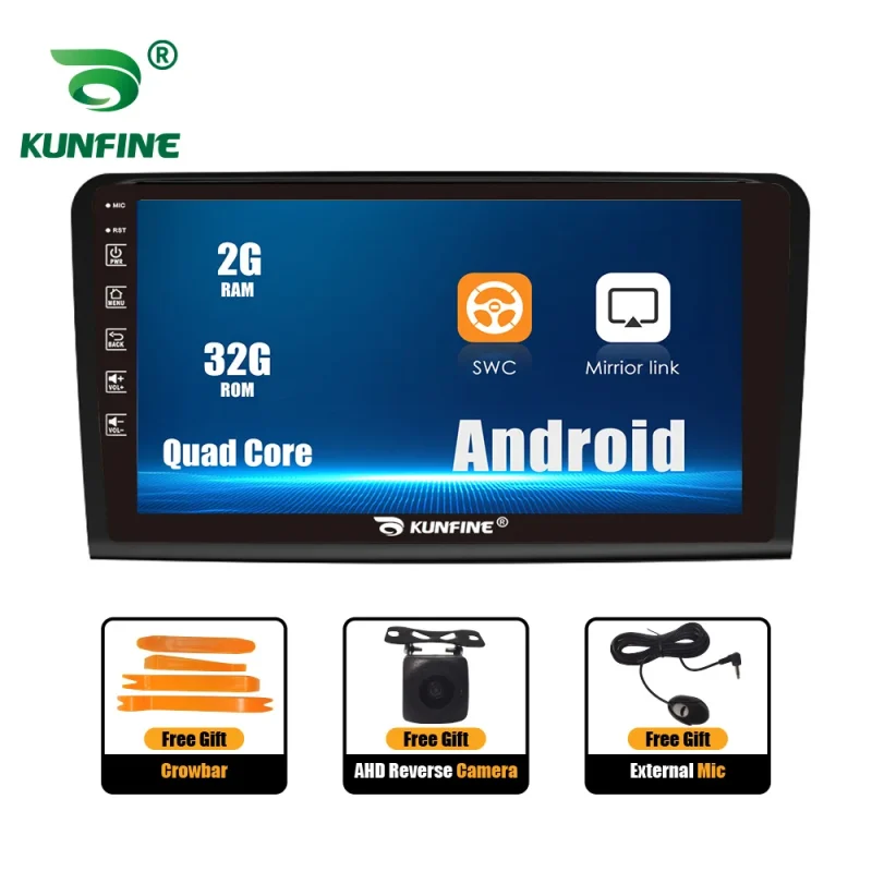 2din android car radio with carplay for benz ml w164 clk w209