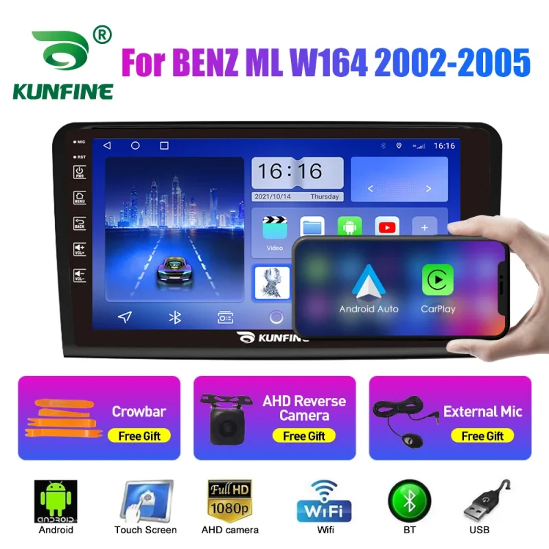 2din car radio with video player and gps navigation for benz