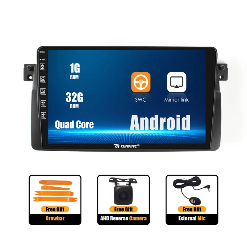 Android Auto and Carplay car stereo for BMW 3 (E46) 2Din system 1