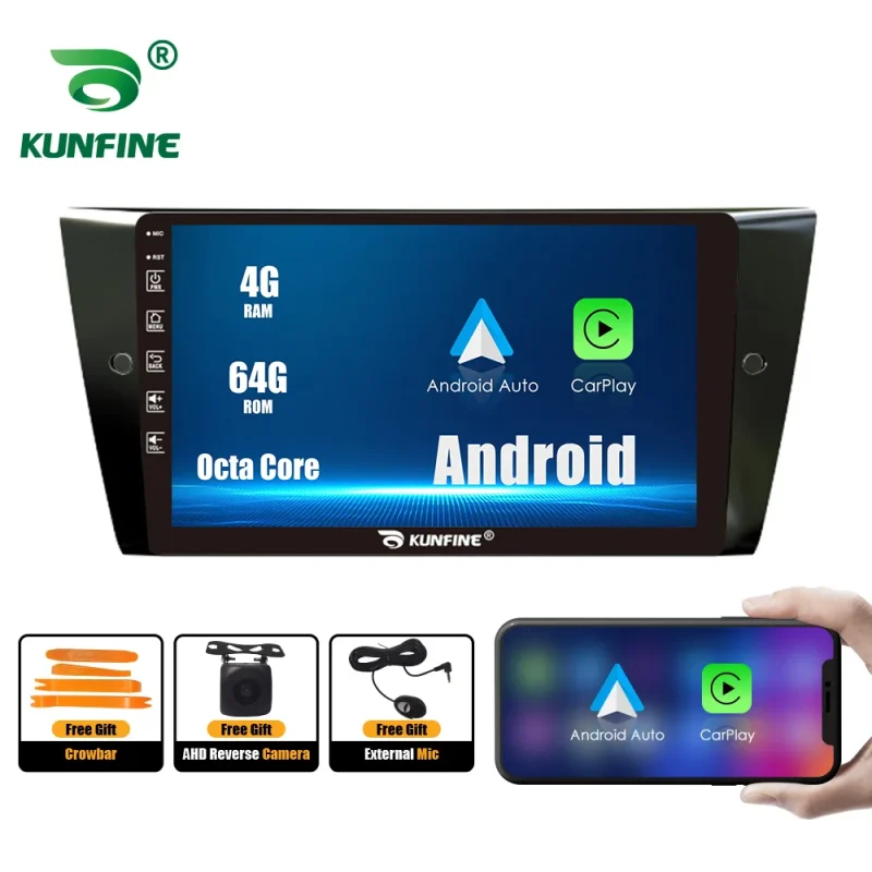 Android Octa Core car radio with QLED display for BMW E90E91
