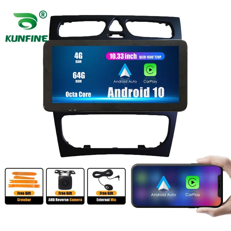 Android car radio with Bluetooth for Benz C class