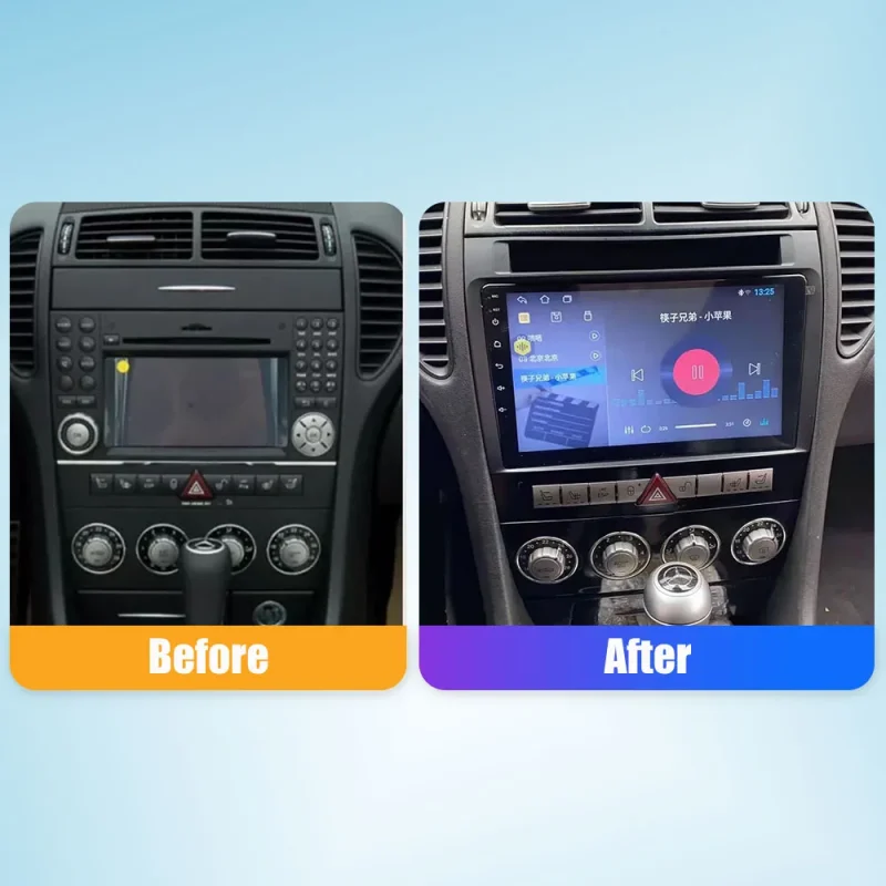 Android car radio with touchscreen for Benz SLK 2010