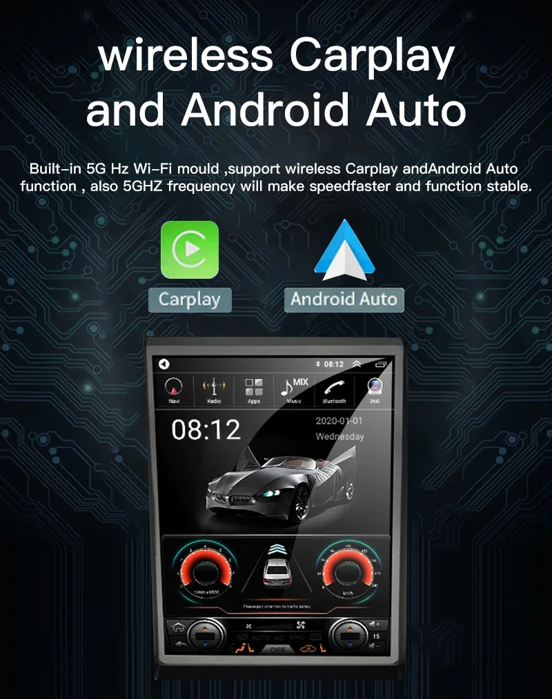 Audi A4L stereo system with carplay and multimedia capabilities