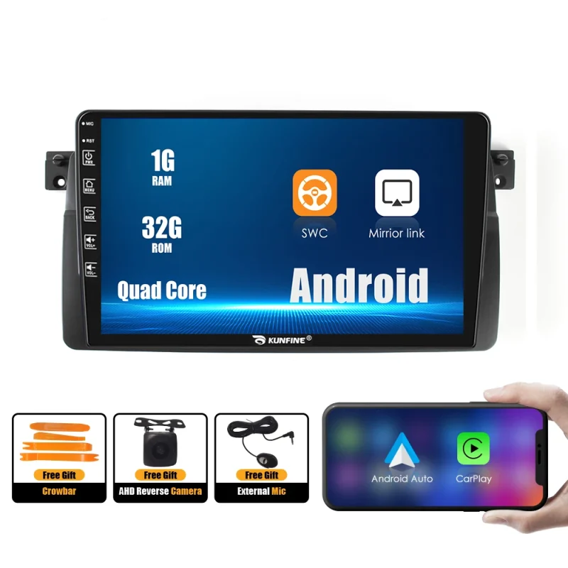BMW 3 (E46) 1998 2005 car stereo with Octa Core Android DVD player 1