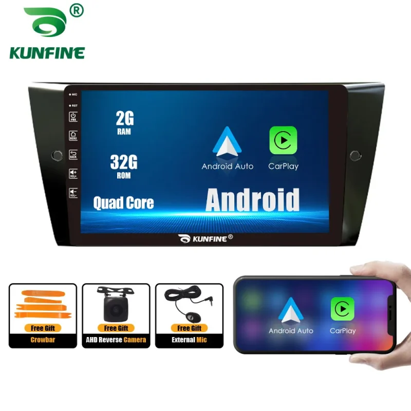 BMW E90 SaloonE91 Tour car stereo with 2Din QLED display