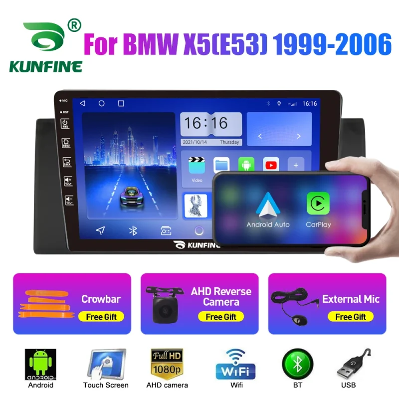 BMW X5(E53) 1999 2006 2din android car radio with GPS and carplay