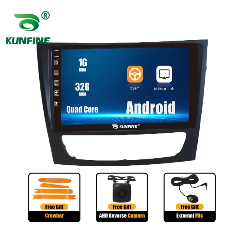 Benz E Class 2005 2008 car stereo system with 4G Wifi