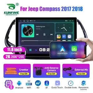Car radio with Android Auto and Carplay suitable for Honda Compass