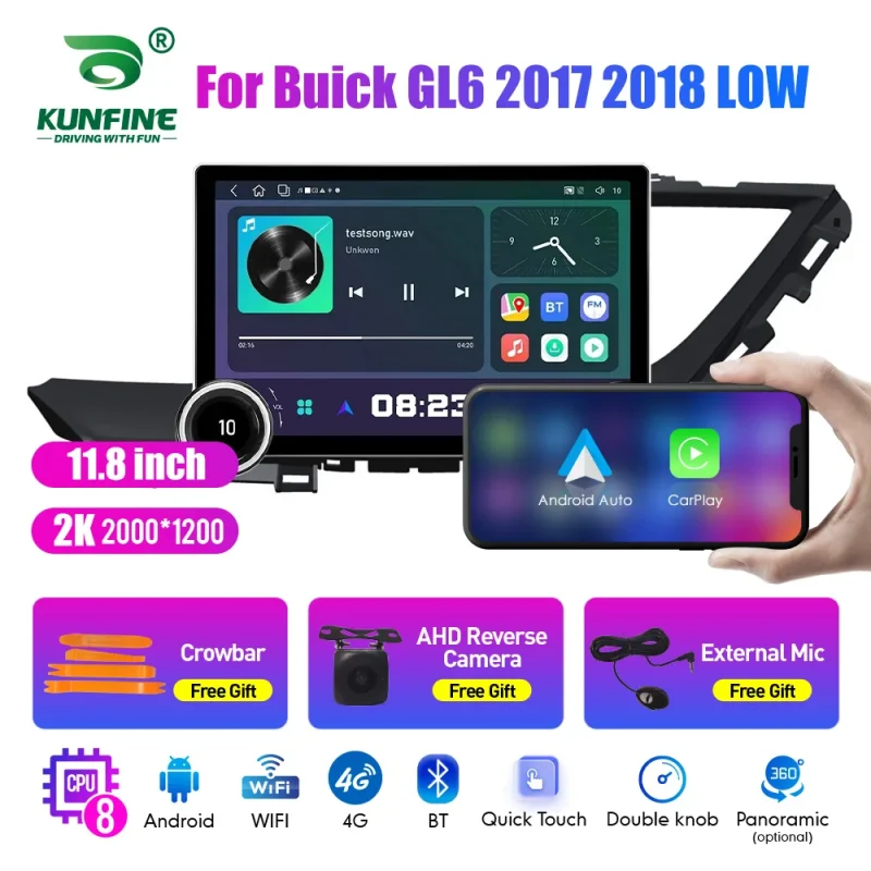 Carplay functionality in 11.8 inch car radio for Honda Gl6