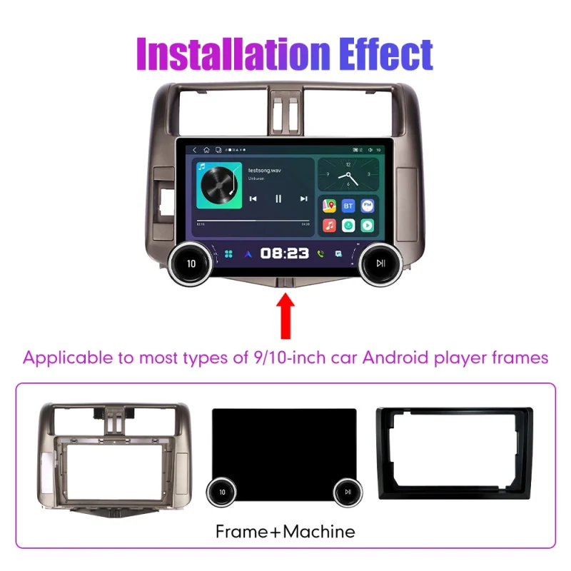 Carplay integrated multimedia video player for Prado