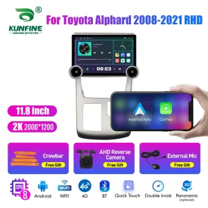 Carplay supported 2 din car radio for Honda Alphard