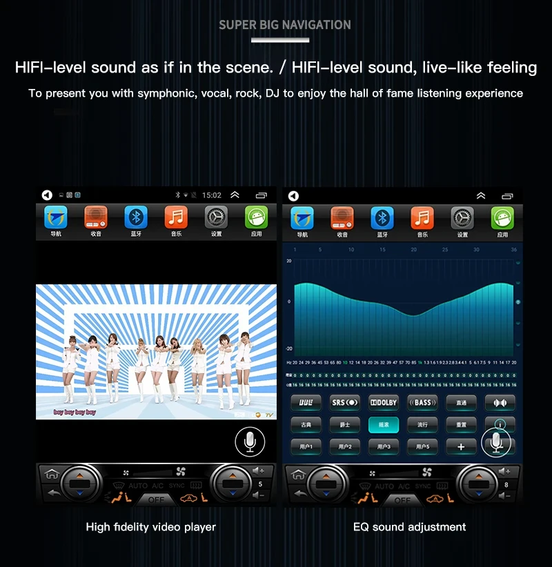 Custom fit Android car radio for Audi A4L 2009 2012