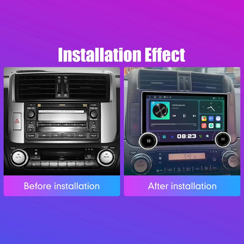 Double knobs 2 din car radio with Android Auto 7