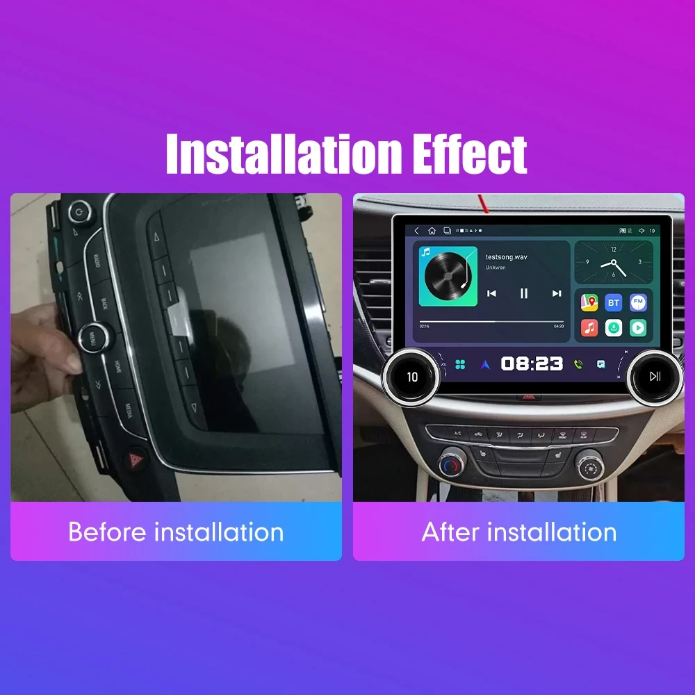 Double knobs 2 din car radio with Carplay for Honda Verano 2015