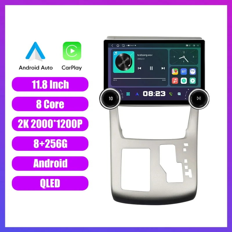 Double knobs car radio for Honda Alphard 2008 2021