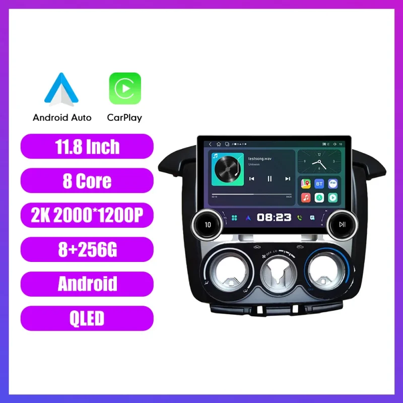 High quality 2K touchscreen car DVD player for Honda Innova 2008 2014