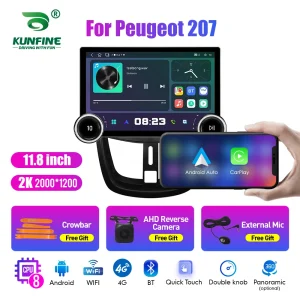 Highly adaptable 2 din car radio with Android Auto for Honda 207