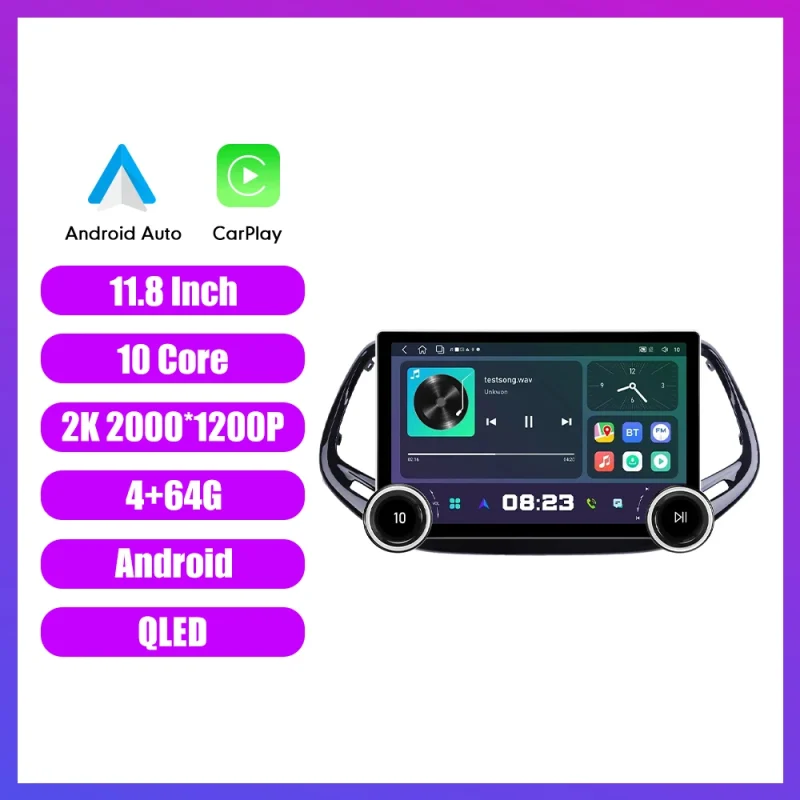 Honda Compass 2017 2018 car radio with 2K resolution and DVD player