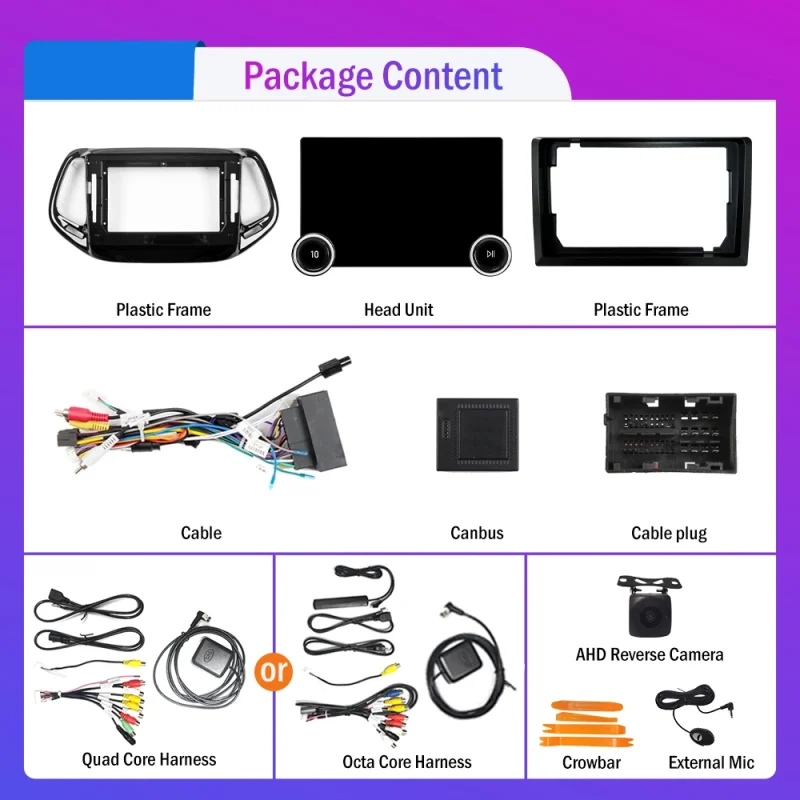 Honda Compass 2017 2018 car radio with Android Auto and Carplay