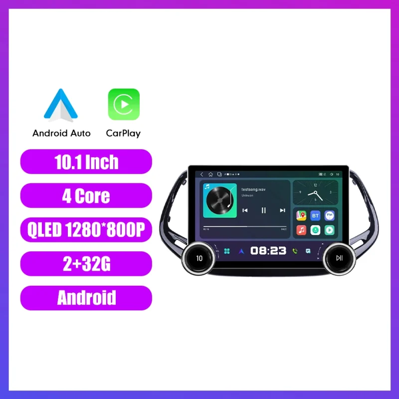 In car entertainment system with Android Auto and Carplay for Honda Compass
