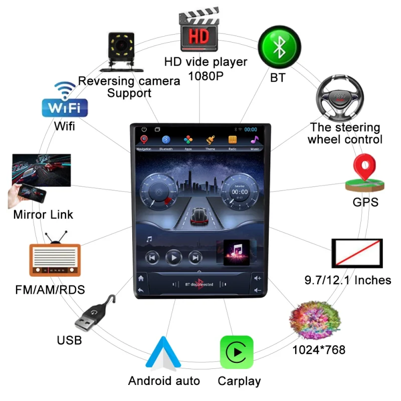 Innovative Tesla style stereo for Audi A4L 2009 2012