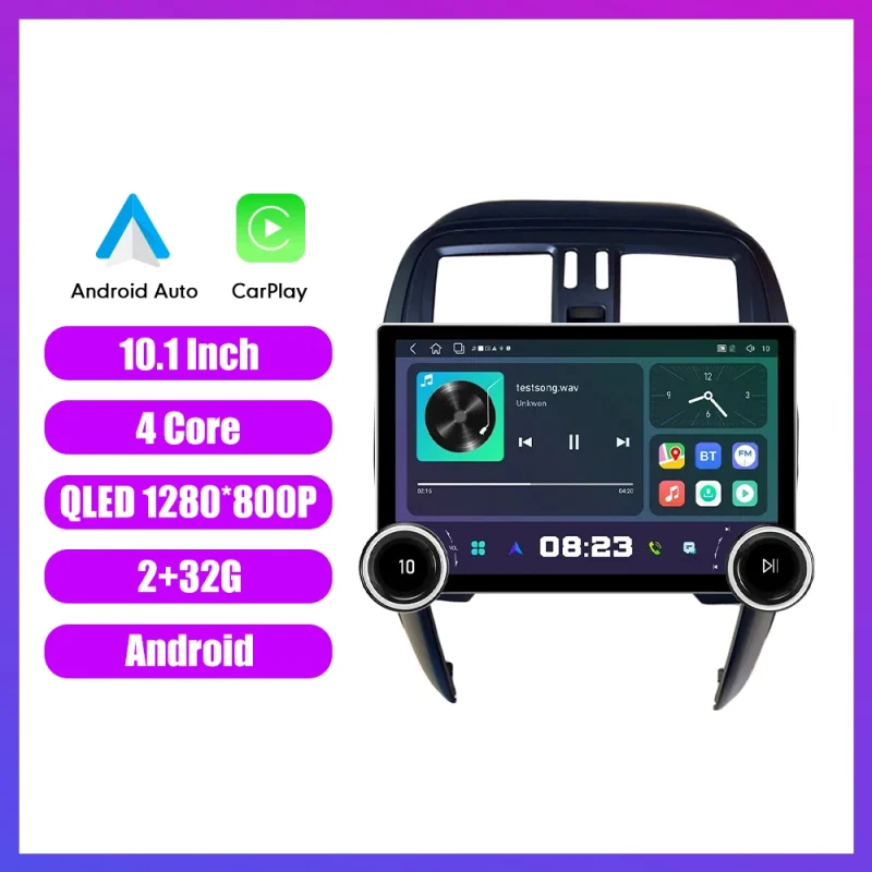 Multifunctional car radio DVD with Android Auto and CarPlay support