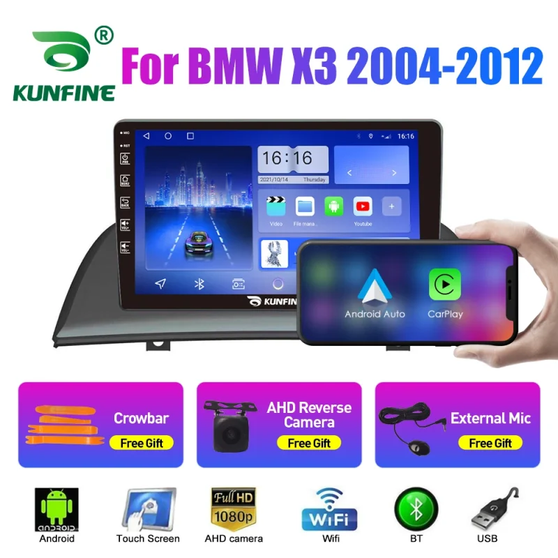 Multimedia video player for BMW X3 2004 2012 with GPS and BT