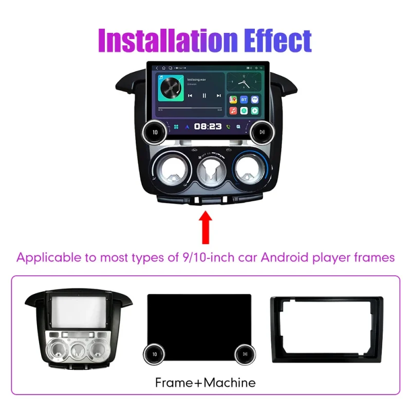 User friendly double knobs car stereo for Honda Innova