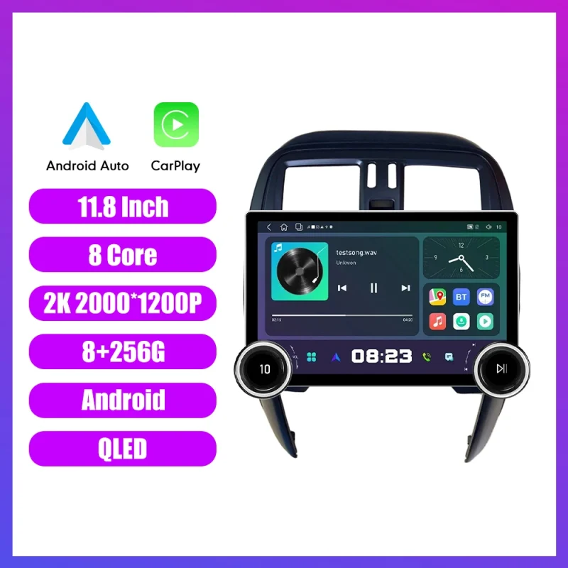 User friendly double knobs for intuitive control of car radio functions