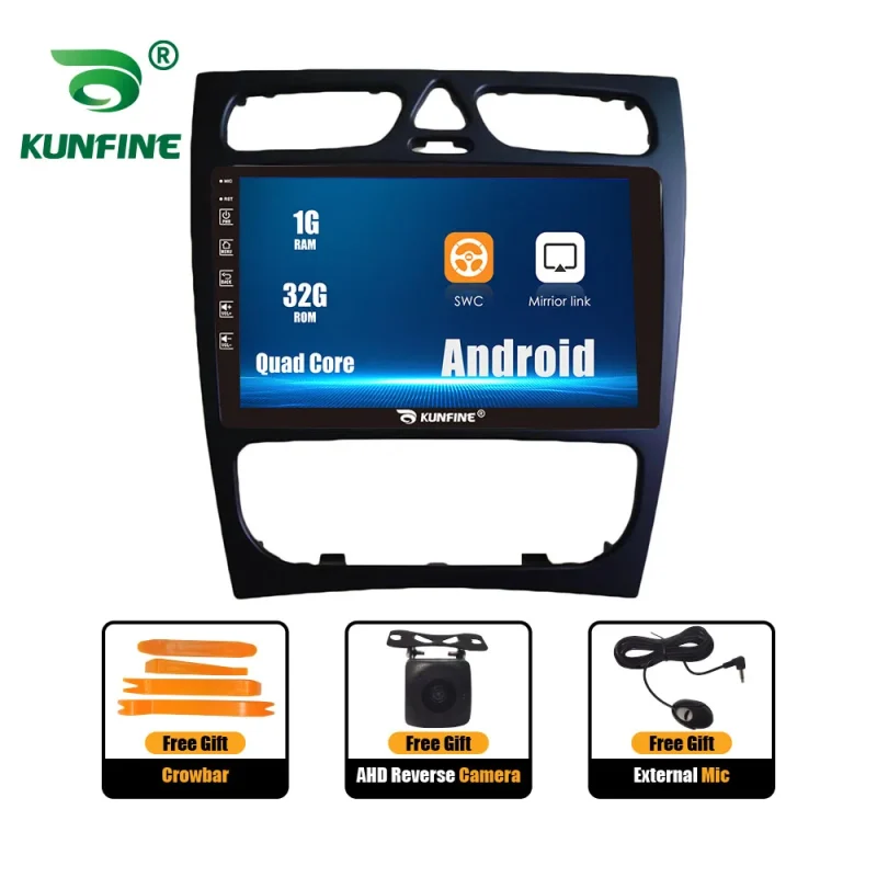 android car radio with touchscreen display for Benz