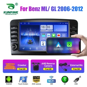 bluetooth enabled 2din car radio for mercedes benz ml gl 2006 2012