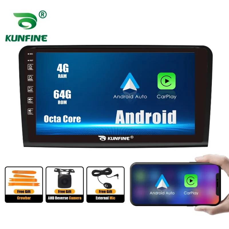 carplay and 4g wifi enabled multimedia head unit for benz ml w164 clk w209