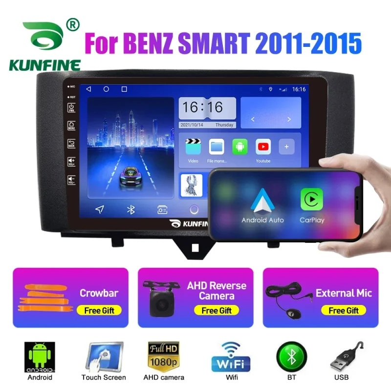 high quality multimedia video player for benz smart 2011 2015