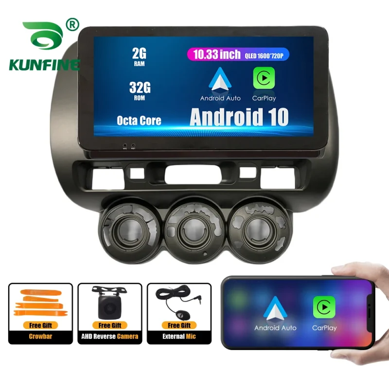 high resolution display android car radio