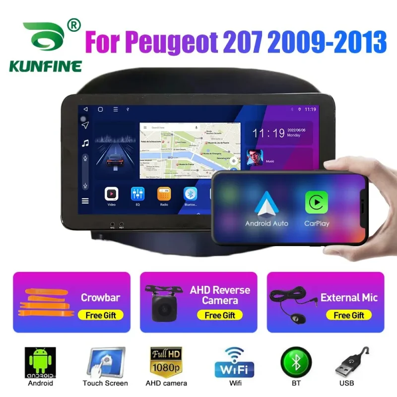 responsive touchscreen car stereo for peugeot