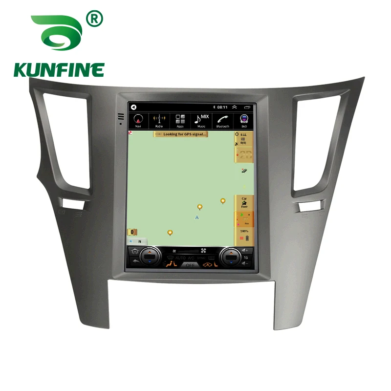 tesla style android car radio for subaru outback with carplay